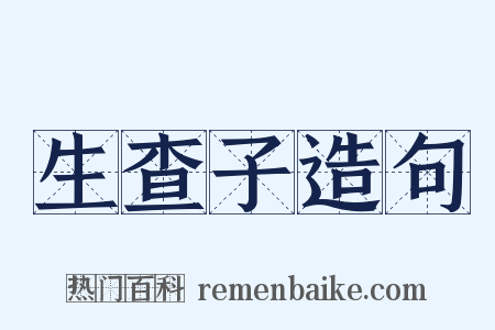 生查子造句是什么意思的图片